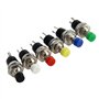 QitinDasen 12Pcs Premium 7mm Mini Interrupteur à Bouton Poussoir Momentané, Interrupteur à Bouton-Poussoir Normalement Ouvert, 2