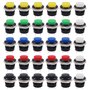 QitinDasen 30Pcs Premium 16mm Interrupteur à Bouton-Poussoir Momentané à 2 Broches