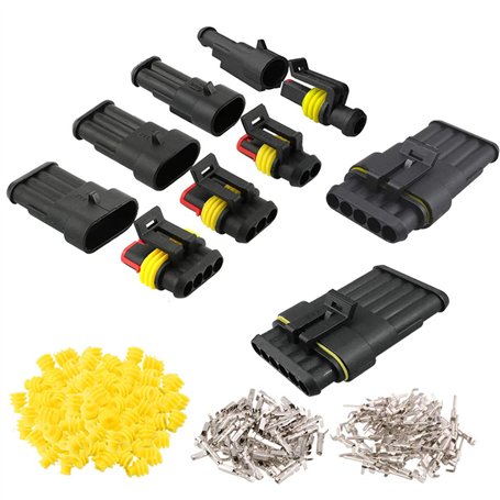 QitinDasen 12 Set Voiture Imperméable Électrique Connecteurs
