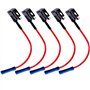 QitinDasen 5Pcs Premium 12V / 24V Moyen Add-A-Circuit Porte-Fusible