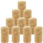 RUOJLING Bouchons en Liège Naturels pour Bouteilles de Vin et Bière - 10 Pièces