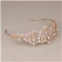 Wedding Crown, Vofler Rose Gold Tiara for Bride - Crystal Rhinestone Headband for Princess Bridal Women Queen Ladies Flower Girl