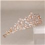 Wedding Crown, Vofler Rose Gold Tiara for Bride - Crystal Rhinestone Headband for Princess Bridal Women Queen Ladies Flower Girl