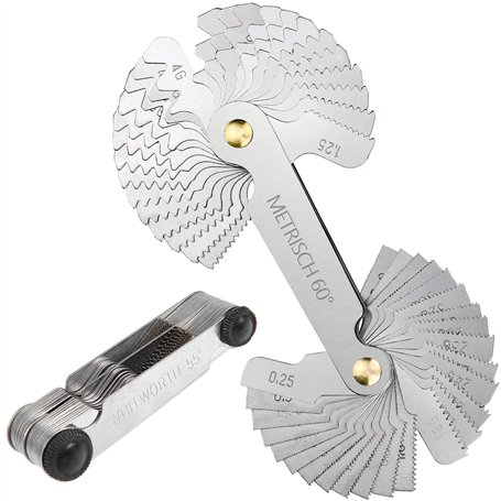 HATANSE 52 Pièces Peigne Filetage Métrique 0