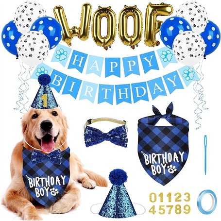 Boxgear Accessoire de fête d'anniversaire pour Chien