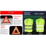 Kit de sécurité 6 en 1 pour Voiture avec Triangle d'avertissement, Triangle d'avertissement, Triangle d'avertissement réfléchiss