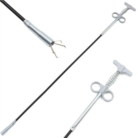 Pince à griffes flexible Outil de nettoyage de tuyaux Outil de préhension (système de pression à ressort) 4 griffes Outil multif