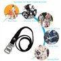 6 Pièces Sangle Pédale Vélo en Réglables, Sangle Pédale Vélo en Nylon, Sangles pour Pédales de Vélo Noir, Sangle pour Pédales de