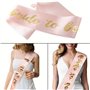 Srup 3 Pièces Bride to Be Tiara Sash Veil Set, Blanc Bride to Be Sash Bandeau de mariée, Bride to Be Sash and Veil, Bride to Be