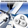 DONGKER Taquet a Came,Taquet Coinceur Corde,Pince de Corde de Bateau a Roulement a Billes a Entrée Rapide en Acier Inoxydable 31