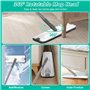 weiclianhp Balai Serpillière Microfibre Rotatif 360° avec Serpillière Seau Essoreur Double Bac et 3 Tampons Réutilisables - Syst