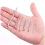 Glarks 150 pcs en acier inoxydable 304 Cotter Pin Clip principales ultraconfortables Fixation Assortiment kit