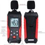 Yiko Sonomètre numérique portable - 35 dB à 130 dB avec écran LCD rétroéclairé - Appareil de mesure - Stockage de données max/mi