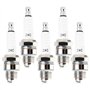 QAZAKY Lot de 5 bougies d'allumage Z4C pour moteur 2 temps 49 cc 50 cc 66 cc 70 cc 80 cc vélo motorisé scooter Yamaha JOG50 90 Z