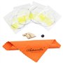 4 en 1 Cordes de Violon & Muet en Caoutchouc & Pont d'érable & Chiffon de Nettoyage Accessoires pour ViolonAccessoires pour Viol