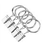 YIXNSW Lot de 100 Anneaux pour Rideaux, Anneaux de Rideaux avec Crochets, Intérieur de 25mm, pour Rideaux et tringles à Rideaux