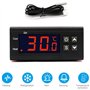 RUIZHI Regulateur de Temperature Numérique 10A D'affichage à LED Temperature Controller Thermostat Regulateur avec Capteur (DC 2