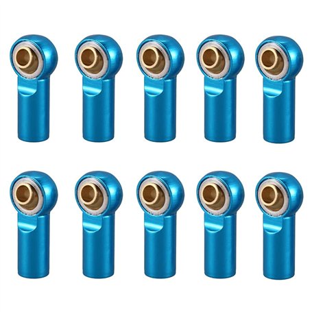RUIZHI 10 Pièces M3 Rotule Embout Rotule Lien Rotule Support pour 1/10 Voiture d'escalade TRX4 D90 SCX10 Camion Buggy Chenille