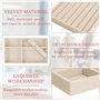 4 Pcs Rangements Bijoux Tiroir, Plateau Bijoux Velours a 4 Styles Différentes, Plateau Bijoux pour Tiroir Peut Stocker/Afficher 