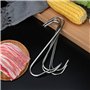 WEERSTONE Lot de 12 crochets en S en acier inoxydable - 15 cm - Crochets de boucher - Crochets de cuisine - Crochets à viande - 