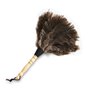 Plumeau en plumes d'autruche avec manche en bois