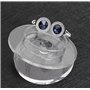 Boutons de Manchette pour Homme, Cristal Zircon Bouton de Manchette, Bleu Ronde Bouton de Manchette Homme pour Mariage Business 
