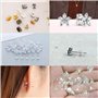 530 Pièces Fermoirs de Boucles d'Oreilles 10 Styles Poussette Boucle Oreilles en Métal Caoutchouc Plastique Sécurisé Fermoirs Bo