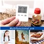 4Pcs Minuteur De Cuisine Numérique Mini minuteur de Cuisine magnétique LED Compte à rebours pour Cuisiner, Jouer, Cuisiner, Fair