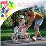 TRKETK 2 Paires de Vélo Tassels et 36 Perles de Rayons, Accessoires de Vélo pour Filles Perles de Clip de Vélo Rubans à Pompons