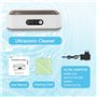 Nettoyeur Ultrasons 650ML Professionnel 49kHz 3 Réglages de Temps Nettoyage en Profondeur 360° Bac en Acier Inox pour Lunettes B