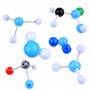 Kare & Kind Maquette de Chimie Organique de 240 pièces pour d’Enseignants et d’étudiants – 86 atomes, 153 Liens, 1 Outil pour en