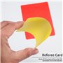yongyongbuy Lot de cartes d'arbitre – Cartes rouges et jaunes avec sifflet en métal et cordon tour de cou, feuilles de résultat 