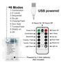 Guirlande lumineuse LED d'extérieur - 40 - 8 modes - Fonctionne avec USB / piles et IP65 - Étanche - Avec minuterie - Pour jardi