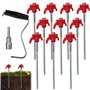 Lot de 10 piquets à vis