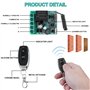 Télécommande sans fil FR 433 MHZ 1 canal : AC 220 V 230 V Relais sans fil Récepteur avec 2 émetteurs de commande radio, module r
