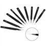 Umiten 10 pcs ESD pince à épiler kit, Precision Multi-normes non-magnétique anti-statique Ensemble de pinces en acier inoxydable
