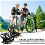 Pédales de Vélo, Pédales de Vélo avec Clips et Sangles, Universelles Pedale VTT Pédales de Vélo de Montagne du Durable et Antidé