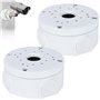 Lot de 2 boîtes de jonction pour caméra de surveillance hémisphérique