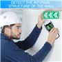 Détecteur de ligne : scanner mural 5 en 1 multifonction Stud Finder avec écran LCD et alarme Détecteur de métaux Détecteur de mé