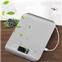 Balance de cuisine numérique 10 kg/1 g, rechargeable par USB, avec écran LCD et fonction tare, professionnelle avec câble de cha