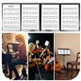 Molbory Classeur de partitions à 6 pages - Pliable - Classeur de musique - Format A4 - Format A4 - Classeur de fichiers de musiq