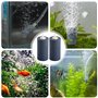 Lot de 2 pierres à air pour aquarium - 10 cm - Grand diffuseur de bulles d'air Airstones - Tuyau de 4 mm/6 mm - Pierre à gazéifi