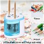 BAIFULAI Taille-Crayon Électrique: 2 Pièces Taille-Crayon À Piles Puissant Pour 6-8mm Et 9-12mm, Sûr Et Précis, Adapté Pour L'éc