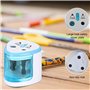 BAIFULAI Taille-Crayon Électrique: 2 Pièces Taille-Crayon À Piles Puissant Pour 6-8mm Et 9-12mm, Sûr Et Précis, Adapté Pour L'éc