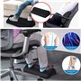 Repose-pieds Sous le Bureau Mousse à Haute Densité Antidérapant Ergonomique Coussin de Repose-pieds, Oreiller de Pied Sous le Bu