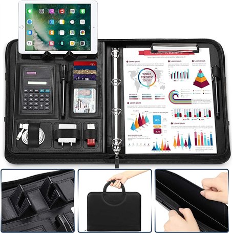 WONSEFOO Porte-documents A4