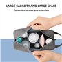 1pc Trousse de Toilette Imperméable Grise, Trousse Cosmétique Grande Capacité avec Anneau de Transport, 1 Sac de Lavage Bleu Cie