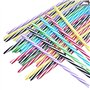 50 Pièces Pailles Réutilisables avec 1 Brosses de Nettoyage,lavables au lave-vaisselle, en plastique, pailles pour smoothies, ju