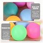 mizikuu 50 Pièces Balles de Ping Pong, 40 mm Colorées Balles de Tennis de Table Taille Standard Ping Pong pour l'entraînement DI