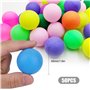 mizikuu 50 Pièces Balles de Ping Pong, 40 mm Colorées Balles de Tennis de Table Taille Standard Ping Pong pour l'entraînement DI